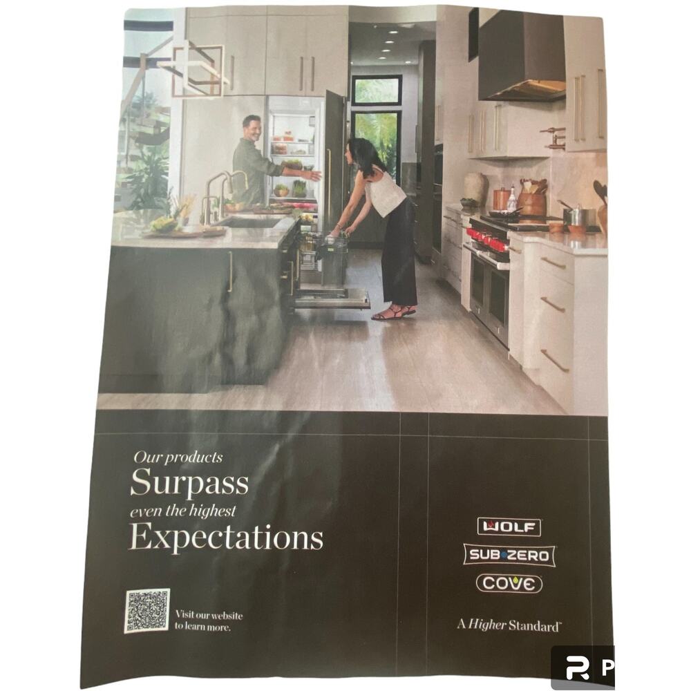 Subzero and Sherrill Print Ad Campaign Spring 2024 8x10 Frame Ready Original